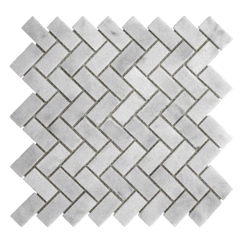 Мозаика из мрамора Полированная МКР-5П (47x23) White BI