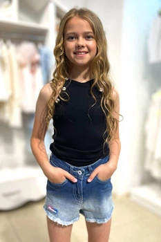 Футболка Cuties 128 см Черный (2125000815541)