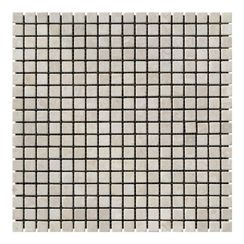 Кремовая Мраморная Мозаика Матовая МКР-4СВ (15x15)