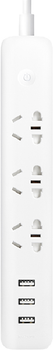 Подовжувач Xiaomi AIGO Power Strip Wi-Fi (3 розетки + 3 USB) 2 м White (AC0331ZN)