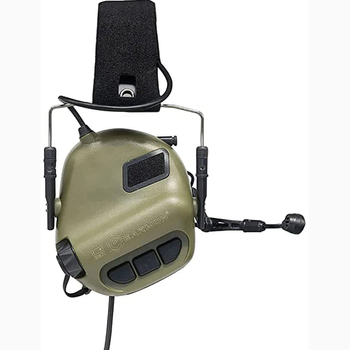 Активні навушники з мікрофоном Earmor M32 mod 3 Колір Foliage Green Тактичні