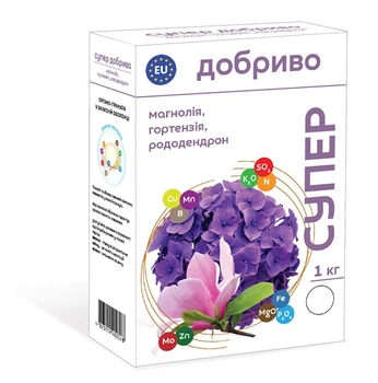 Удобрение для магнолий, гортензий и рододендронов Супер Добриво 1 кг