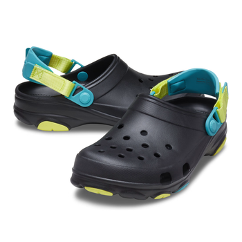 Мужские Сабо Crocs Classic All Terrain Clog 48-49 р 29.8-30.5 см Черные/Желто-синий 206340-M13/W15 Black/Multi