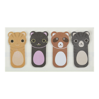 Закладки паперові ZiBi Cats 45x23 мм 4x20 аркушів (ZB.15105)