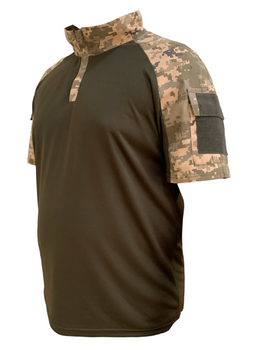 Рубашка Tactic4Profi УБАКС саржа-кулмакс пиксель-хаки с коротким рукавом XL