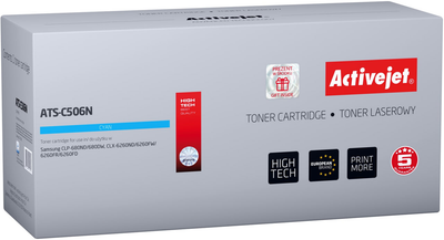 Toner Activejet do Samsung CLT-C506L 3500 stron Cyan (ATS-C506N)