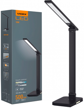 Настольная светодиодная лампа VIDEX VL-TF17B 18W 1800-6500K