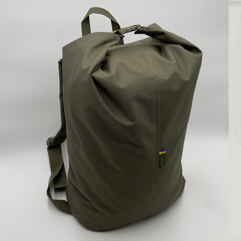 Рюкзак для речей із прогумованного оксфорду, речовий тактичний мішок на 25 літрів Melgo хакі