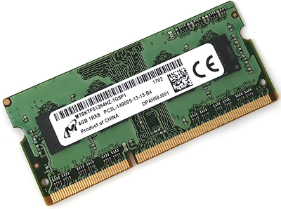 Пам'ять MICRON 4GB SO-DIMM DDR3L 1866 MHz (MT8KTF51264HZ-1G9P1)