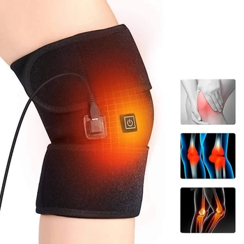 Бандаж з підігрівом на колінний суглоб ThermaFix USB 5V фіксатор на коліно зігріваючий, ортез колінний (VS7006091)