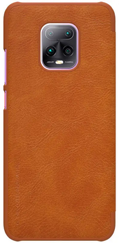 Etui z klapką Nillkin Qin Leather do Xiaomi Redmi 10X 5G/10X Pro 5G Brązowe (NN-QLC-XR10X/BN)