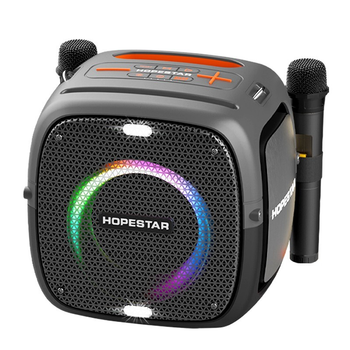 Портативная беспроводная Bluetooth колонка Hopestar Party one |BT5.1, 80W, TWS, AUX/TF/USB, 10h, IPX6| Grey