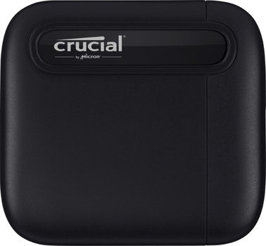 Crucial X6 Portable SSD 500GB USB 3.2 Gen2 Type-C 3D NAND (QLC) Black (CT500X6SSD9) External