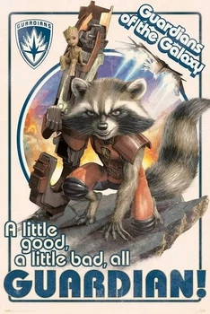 Плакат Guardians of the Galaxy - Rocket and Baby Groot (Постер) (8435497277383)