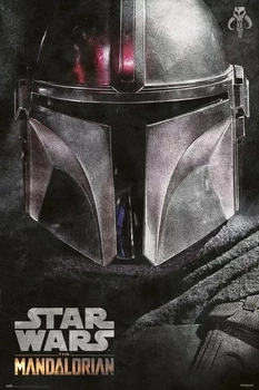 Плакат Star Wars: The Mandalorian - Helmet (Постер) (8435497232658)