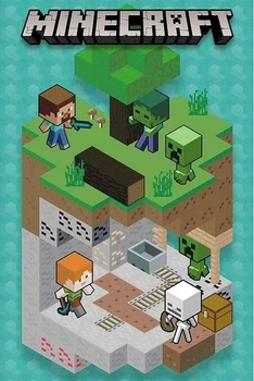 Minecraft - Into the Mine (Poster) (5028486490325)