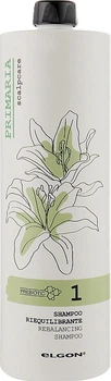 Шампунь с глиной для жирной кожи головы Elgon Primaria Rebalancing Shampoo, 1000 мл