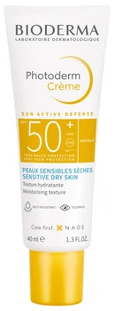 Сонцезахисний крем для сухої чутливої шкіри Bioderma Photoderm Crème SPF50+ 40 мл (3701129803523)