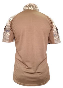 Рубашка Tactic4Profi УБАКС саржа-кулмакс пиксель-койот с коротким рукавом 5XL