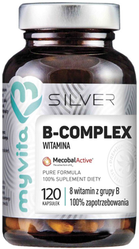 Myvita Silver Witamina B-Complex 100% 120 kapsułek (5903021590442)