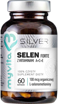 Myvita Silver Selen 100% 60 kapsułek Odporność (5903021590640)