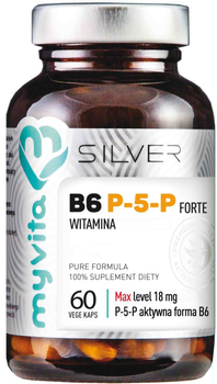 Харчова добавка Myvita Silver Вітамін B6 P-5-P Forte 60 капсул (5903021591913)