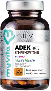 Харчова добавка Myvita Silver Adek Forte 120 капсул для імунітету (5903021592538)