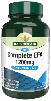 Харчова добавка Natures Aid Complete Efa Omega 3 6 9 90 капсул (5023652203099)