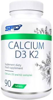 Харчова добавка SFD Кальцій D3 K2 90 таблеток (5902837722276)