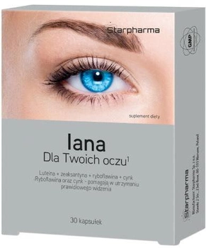 Харчова добавка Starpharma Iana For Your Eyes 30 капсул (5902989930338)