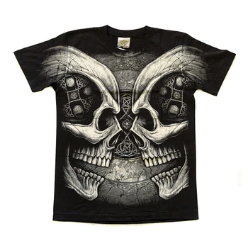 Футболка 2 Черепа (кельтский візерунок) (Rock Eagle, Total t-shirt), Розмір L