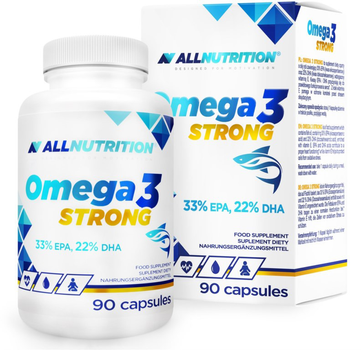 Харчова добавка Allnutrition Omega 3 Strong 90 капсул для зору (5902837729244)