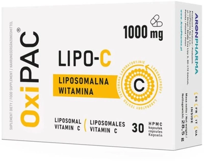 Харчова добавка Aronpharma Oxipac Lipo-C 30 капсул (5904501363440)