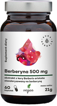 Aura Herbals Berberyna 500mg 60 kapsułek (5902479612324)