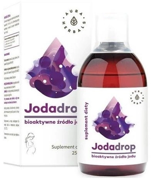 Харчова добавка Aura Herbals Jodadrop 250 мл Підтримує щитовидну залозу