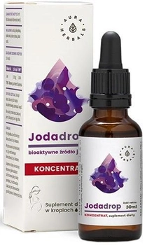 Харчова добавка Aura Herbals Jodadrop 30 мл Підтримує роботу щитовидної залози.