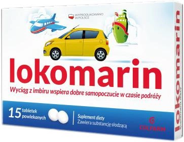 Екстракт імбиру Colfarm Lokomarin 15 таблеток (5901130354856)