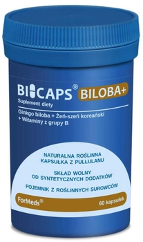 Харчова добавка Formeds Bicaps Biloba + 60 капсул Нервова система (5903148620411)