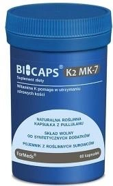 Харчова добавка Formeds Bicaps Вітамін K2 MK7 200 60 капсул для імунітету (5903148620954)