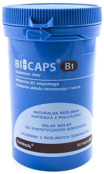 Харчова добавка Formeds Bicaps Вітамін B1 60 капсул Тіамін B-1 (5903148620725)