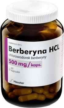 Харчова добавка Hauster Берберін 500 мг 60 капсул (5907222285169)