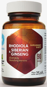 Hepatica Rhodiola I Siberian Ginseng 90 kapsułek Odpornść (5905279653559)
