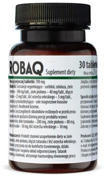 Herbapol Robaq 30 tabletek Oczyszczanie (5903850019787)