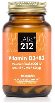 LABS212 Vitamin D 4000 + K2MK7 50 Uq 60 kapsułek (5903943955114)