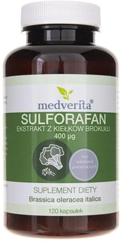 Харчова добавка Medverita Sulforan Екстракт паростків брокколі 120 (5900718340687)