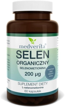 Medverita Selen Organiczny 200 Ug 60 kapsułek (5905669084581)