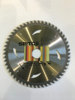 Диск пильный для алюминия 210/30 54T Spitce 22-954
