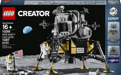 Конструктор LEGO Creator Expert Місячний модуль корабля Аполлон 11 НАСА 1087 деталей (10266)