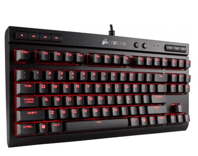 Клавіатура Corsair K63 RGB Cherry MX Red (CH-9115020-RU) Black USB (CH-9115020-RU)