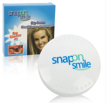 Съемные пластиковые виниры для зубов Veneers Snap On для быстрой временной реставрации зубов на оду челюсть + бокс для хранения